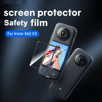 1-5 Бр. Защитно Фолио за Обектива + 2 опаковки със Защитно Фолио за Insta360 X3 Защита на Екрана От драскотини и Аксесоари За Защита на Обектива на Камерата