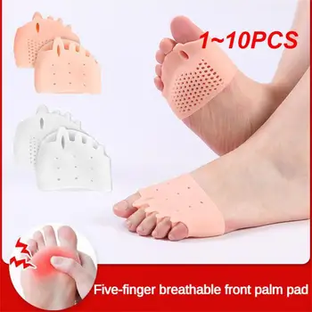 1 ~ 10ШТ Силиконова защита за палеца на крака, Ортопедични Разделители за пръстите на краката, Корекция тампон за краката, Грижа за предната част на стъпалото