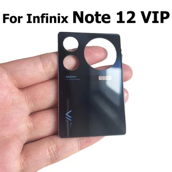 1 бр. Оригинал за Infinix Note 12 VIP Стъклен капак на обектива на задната камера за обратно виждане с подмяна на самозалепващи етикети X672
