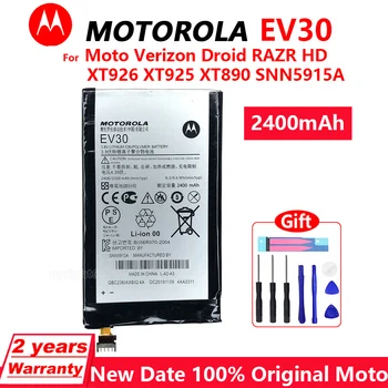 100% Оригинален MOTOROLA 2400 ма EV30 За Motorola Moto Verizon Droid RAZR HD XT926 XT925 XT890 SNN5915A Батерии за телефони С инструмент