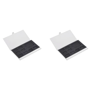 10X9 памет Карти Micro-SD/SD Титуляр за съхранение на карти памет, протектори, метални седалките, 8 TF карти с памет и SD карта 1