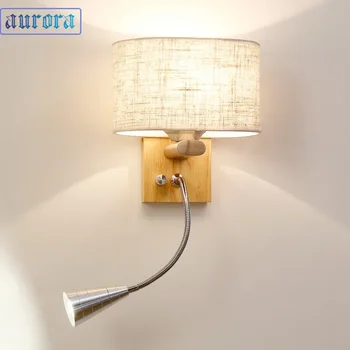 12 Вата Плат Led монтиран на стената Лампа с Ключ на Въртене на 360 °, Прожектор, монтиран на стената Лампа за Спалня, за Четене в Хотел, Нощни Декор на стените на Хола