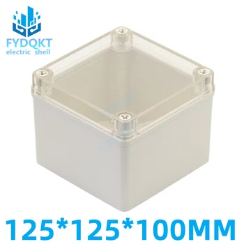 125x125x100 мм Прозрачен водоустойчив пластмасов корпус електронно оборудване, разпределителните кутия, благородна разпределителните кутия, корпус бутон за превключване на