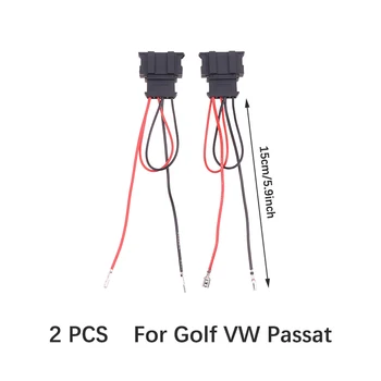2 елемента Автомобилен говорител Адаптер окабеляването Замени конектор за свързване на колата Кабелен конектор за голф, за седалки за VW Passat