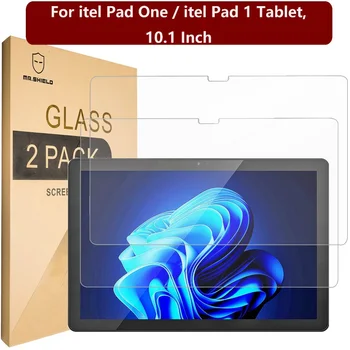 2 ЕЛЕМЕНТА Защитен слой от закалено стъкло за таблет itel Pad One 10,1 инча (2023) ITEL Pad 1 Защитно фолио за таблет HD Glass