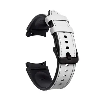 20 mm 22мм Каишка за часовник от естествена кожа за Galaxy Watch 42 46мм Gear S3 Sport Каишка за часовник Quick Release 18 мм