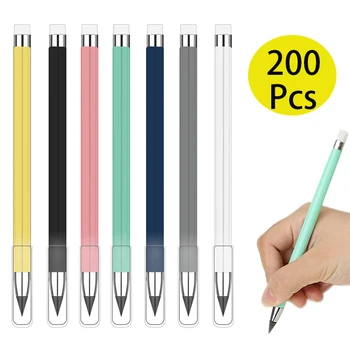 200шт Моливи без мастило Forever Молив Infinity Молив моливи за Многократна употреба без мастило Everlasting за студенти, които пишат и рисующих