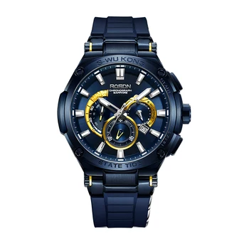 2023 Rosdn Мъжки часовници Най-добрата марка от неръждаема стомана Хроно Sports Водоустойчив кварцов часовник Мъжки часовник Relogio Masculino