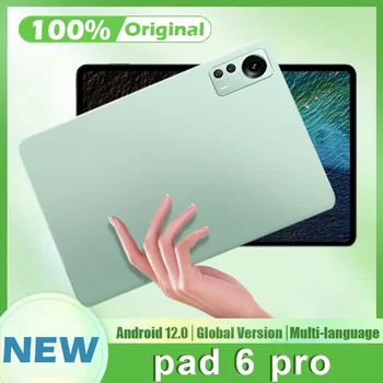 2024 Ново глобално издание 2-в-1 Таблетка Pad 6 Pro 12G + 512G Snapdragon 870 с две СИМ-карти и 5GWIFI 4K HD Android 11 Tablet PC