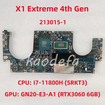 213015-1 За Lenovo X1 Extreme дънната Платка на лаптопа 4-то поколение Процесор: I7-11800H SRKT3 Графичен процесор: GN20-E3-A1 RTX3060 6 GB DDR4 FRU: 5B21D53642