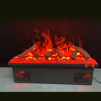 3D вграден распылительный декоративен овлажнител на въздуха Електронен камина Основната RGB Имитация на пламъка на дървени въглища, Камина