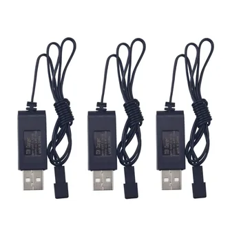 3ШТ 4.8 В JST-2Т Штекерный USB-Кабел За Зареждане на Електрически Радиоуправляеми Играчки, Багери, Камиони И Зарядни устройства За инженерни превозни Средства