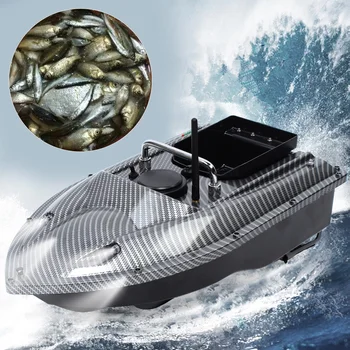 500-метрова радиоуправляемая риболовна стръв, подкладочная лодка, 2 X Motors Fish, 500-метров безжично управление с една ръка