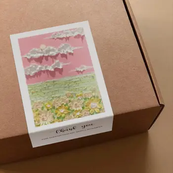 50шт цветни стикери с благодарност, запечатывающих етикети за подаръци или стоки, етикети за декор на опаковки за малкия бизнес, запечатывающие етикети