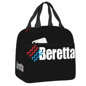 Berettas, чанта за обяд, военен пистолет, термоохладитель, Изолирано кутия за Bento За жени, за деца, ученици, плажни чанти за хранене