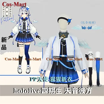 Cos-Mart Аниме VTuber Hololive Костюм за cosplay Амане Въже, сладка рокля под формата на униформи, облекла за ролеви игри, S-XL