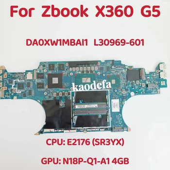 DA0XW1MBAI1 за HP ZBOOK X360 G5 дънна Платка на лаптоп Процесор: E2176 SR3YX Графичен процесор: 4 GB DDR4 L30969-601 L30969-601 L30969-601 Тест ОК