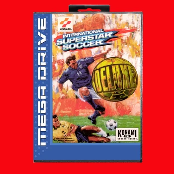 International Superstar Soccer Deluxe с предавателна EUR за 16-битово игра касета Sega MD Megadrive Genesis system
