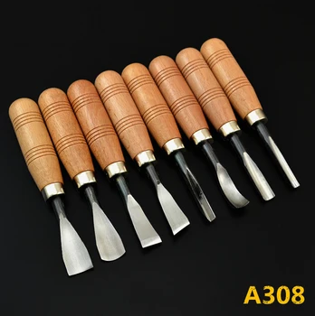 K50 Набор от инструменти за дърворезба, 8 бр./компл. Ръчни инструменти 