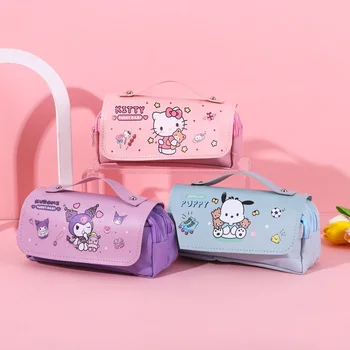 Kawaii Sanrio Hello Kitty молив случай Kuromi Моливи Чанта на Ученически пособия, Детски Канцеларски материали Подарък