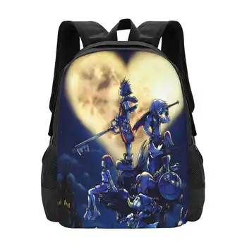 Kingdom Hearts Книга С 3D Принтом Дизайн Раница Студентски чанта Kh Kingdomhearts Тъмната Цитат на Сора Анти Бессердечная Корица на Книгата на Рик Кайри