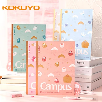 KOKUYO New Product Limited Пластмасов Тетрадка B5 Проверка пропускане на Сладък Kawaii Момиче Dot Line Journal Notebook Ученически Пособия, Канцеларски материали