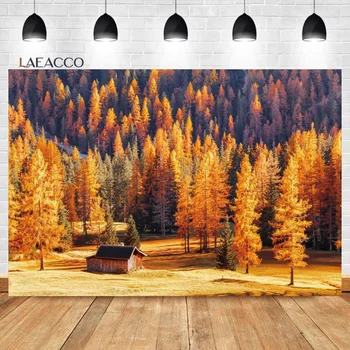 Laeacco, есенни пейзажи в селски стил, и слънчева светлина, селска местност, на Фона на пикник в планината, Семеен фон за портретна фотография за деца и възрастни