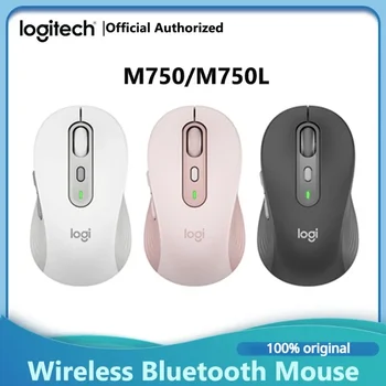 Logitech M750 Тиха Безжична мишка Bluetooth Офис Мишката Поддържа До 3 устройства Превключвател за Mac/Win Неподключаемая програма
