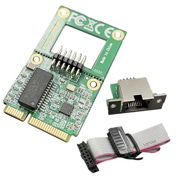 Mini-PCIE 2,5 Г Гигабитная Мрежова Карта 10/100/1000 М RJ-45 LAN Mini-PCIe захранващ Адаптер M. 2 A + E КЛЮЧ Мрежов Порт Карта-Адаптер за PC