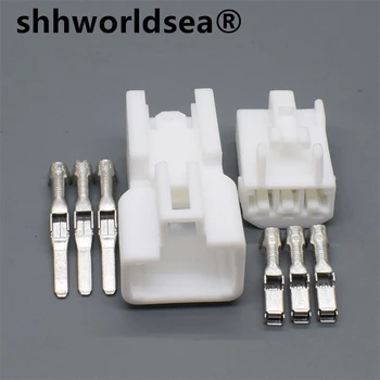 shhworldsea 2,2 мм, 3-пинов конектор, изход пластмасова кутия 7282-1030 6520-0577 штепсельная вилица автомобилни лампи за четене