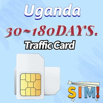 SIM карта за данни за срок от 180 90 30 дни; 2 GB, 300 MB 500 MB; Карта за данни на мобилния телефон; SIM карти 3-в-1; Международна карта на данни в Уганда.