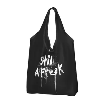 Still A Freak Музикален концерт на рок-групата Korn, торби за многократна употреба за пазаруване, сгъваема еко чанта с тегло 50 килограма, екологично
