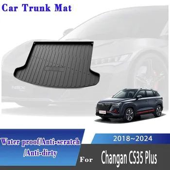Автомобилни постелки в багажника от TPE за Changan CS35 Plus 2018 2019 2020-2024 Непромокаема Подложка за съхранение в задния багажника на колата Товарни килими Автоаксесоари