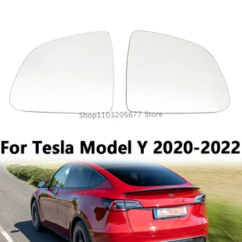 Автомобилни Стъклени Лещи, Аксесоари За Tesla Model Y 2020 2021 2022 Обектив Външни Огледала За Обратно Виждане На Автомобила С Подгряване