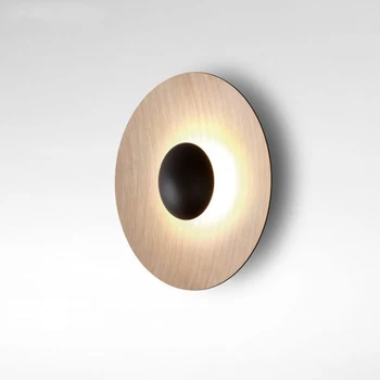 Алуминиево аплици Led Модерна Нова мода Креативен дизайн на Кръг, с монтиран на стената лампа, за Декорация на дома, за спалнята Стенни аплици