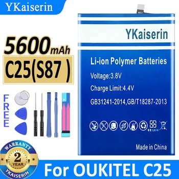 Батерия Ykaiserin C25 (s87) 5600 mah за Oukitel C25 C25 голям капацитет Bateria 