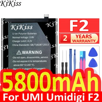 Батерията е с капацитет от 5800 ма за телефон UMI Umidigi F2 Висококачествена подмяна на резервната батерия