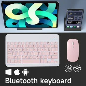 Безжична клавиатура за iOS, Android, Windows Teclado за Xiaomi Huawei Samsung Bluetooth Пиано Португалски Френски, Испански, арабски