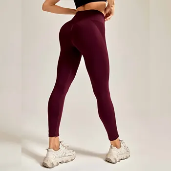 Безшевни гамаши Спортни Дамски панталони за джогинг с висока талия Energy Gym Фитнес чорапогащник повдигащ йога 