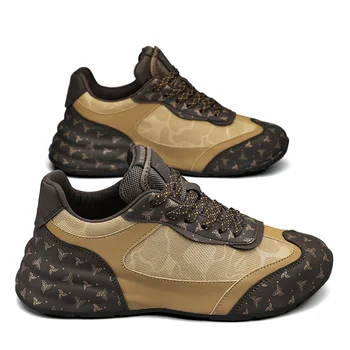 Високо качество на Голф, спортни обувки за мъже дишаща мрежа кожа Голф маратонки мъжки на открито маратонки 