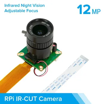 Висококачествена IR камера Arducam за Raspberry Pi, 12,3 Mp 1/2.3-инчов Модул камера IMX477 HQ с 6-миллиметровым CS обектив за Pi 4B, 3Б +,