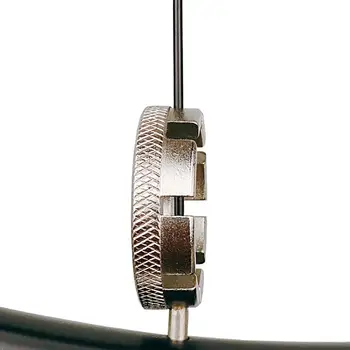 Гаечен ключ със спици Антикоррозийный Компактен Исправляющий Устойчивостта на Инструменти за гаечен ключ със спици на велосипед Ключ за ниппеля за велосипедни спици Инструмент за ремонт на велосипеди
