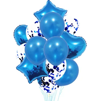 Гореща разпродажба, набор от сватбени балони, 14 бр. комплект конфети от фолио и латекс, за парти по случай рождения ден