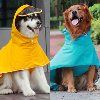 Градинска дрехи за домашни любимци от изкуствена кожа премиум-клас: дъждобран за лабрадор с златисто коса и защита за корема - идеални, за да проверите за големи кучета