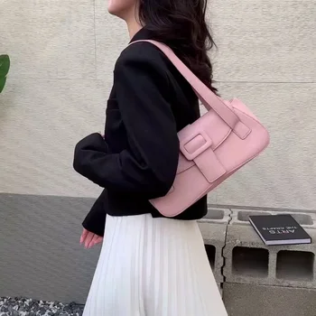 Дамска чанта 2023, нова популярната женска чанта през рамо, модерна чанта-пръчка
