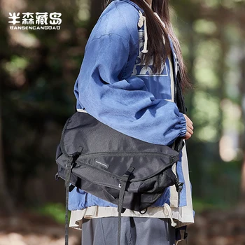 Дамска чанта за през рамо в японски корейски стил Водоустойчив Голяма обемът на Лека Спортна Ежедневна чанта-месинджър за пътуване