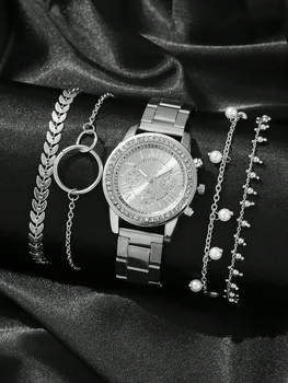 Дамски кварцов часовник, часовници за рокли, дамски часовници с кристали, часовници е от неръждаема стомана, сребърни часовници, дамски Montre Femme