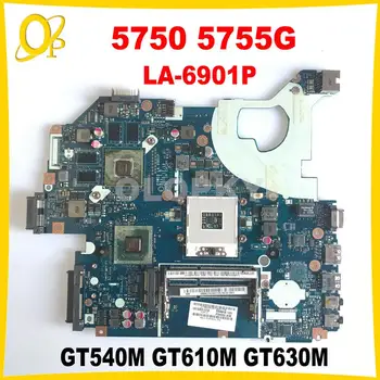 Дънна платка P5WE0 LA-6901P за лаптоп Acer Aspire 5750 5750G 5755G дънна Платка с GT520M GT540M GT610M GT630M GPU DDR3 Напълно тестван