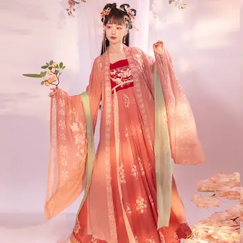 Елегантен дамски дрехи Tang Ченг Adult Hanfu за възрастни, Новата пролетно китайската традиционна облекло династията Ханьфу, страхотна и античен всекидневен костюм