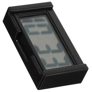 Електронен будилник с цифрова времето: настолни часовници на арматурното табло на автомобила, не тикающие, аларма с голям LCD екран за спални, всекидневна